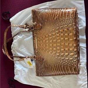 Brahmin Crocodile print shoulder bag
